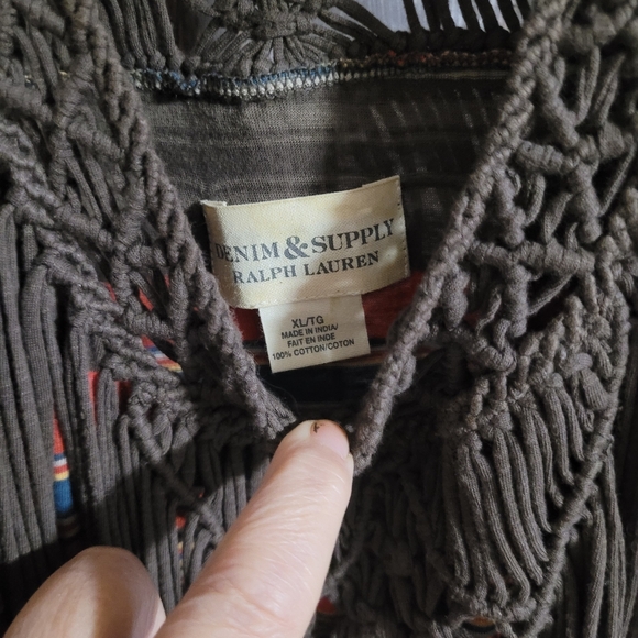 Denim & Supply Ralph Lauren Brown Multicolor Fringe Dress - Picture 2 of 5